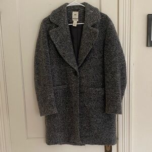H&M Gray Wool-Blend Pea Coat